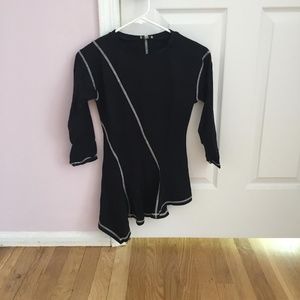Asymmetrical Black Top